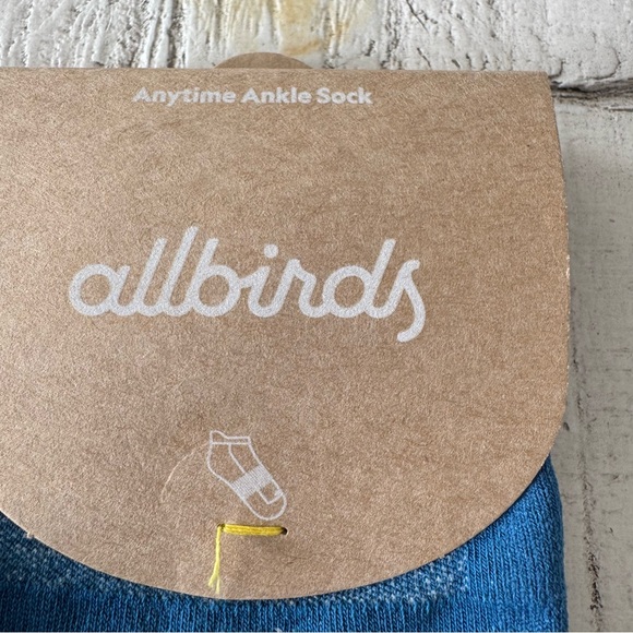 Allbirds Anytime Ankle Socks NWT 2 Pairs Basin Blue Womens size Small US 5-7‎ - Picture 3 of 8